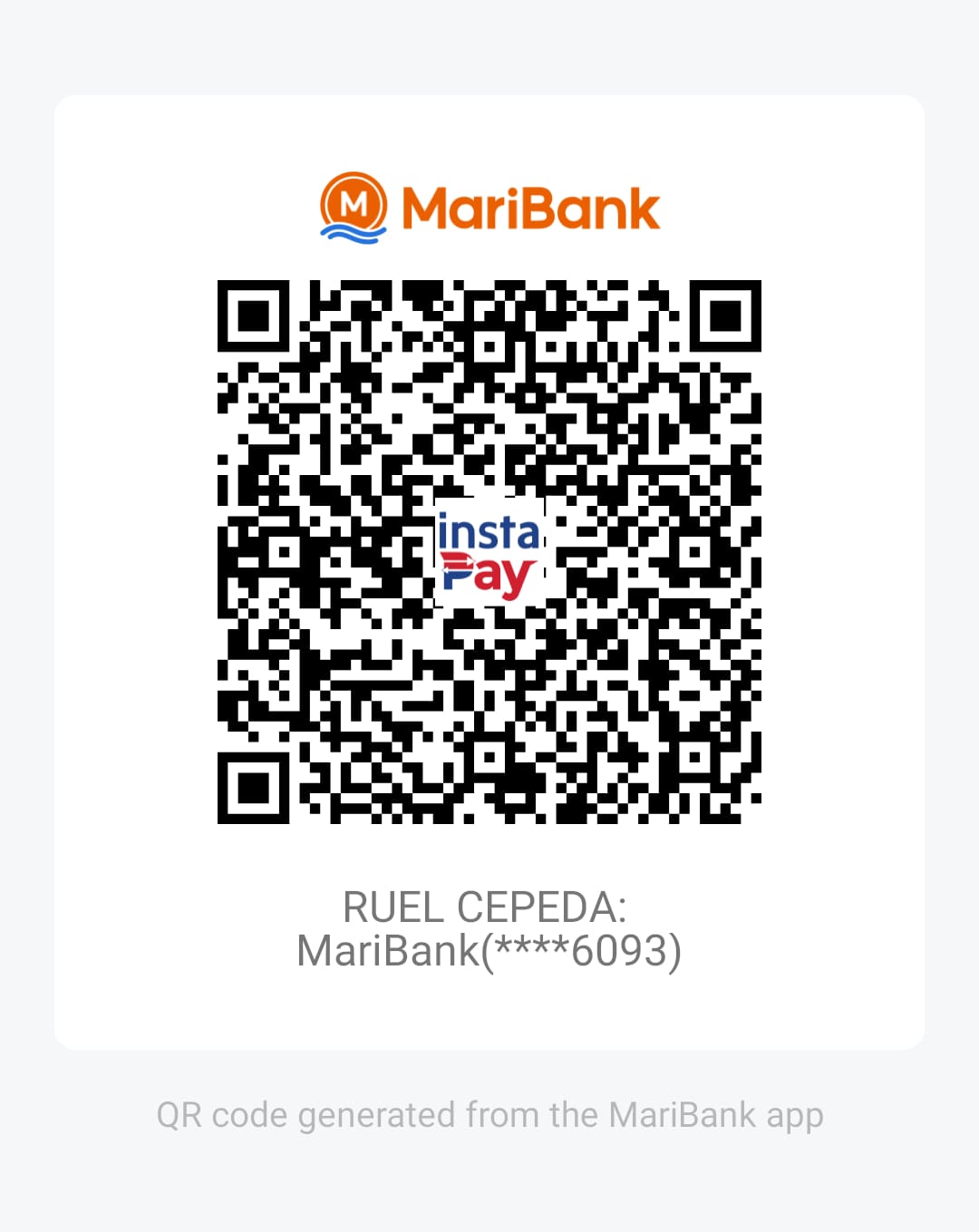 MariBank QR Code
