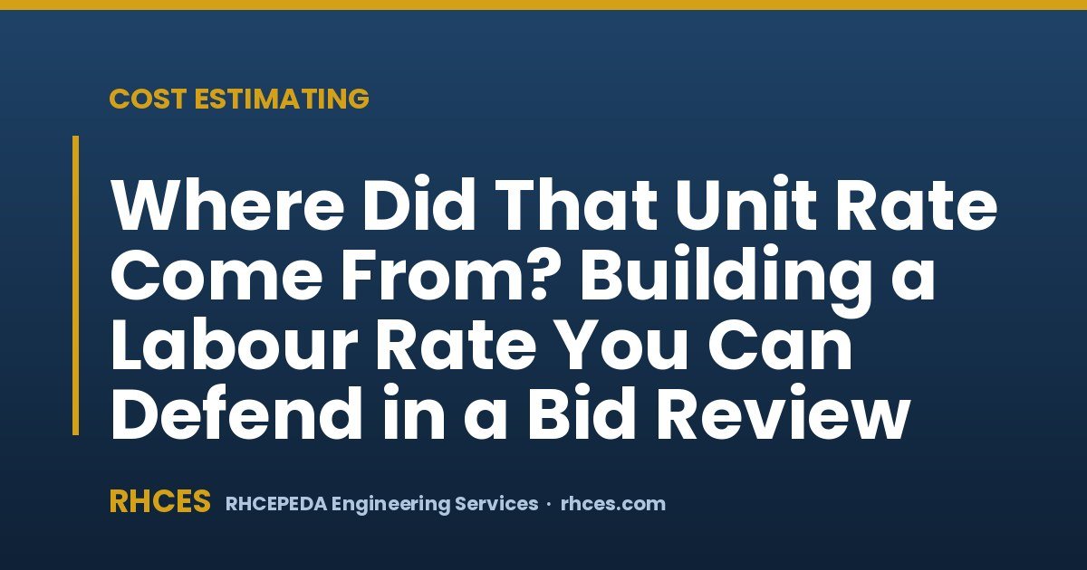 Where Did That Unit Rate Come From? Building a Labour Rate You Can Defend in a Bid Review