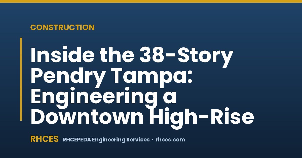 Inside the 38-Story Pendry Tampa: Engineering a Downtown High-Rise