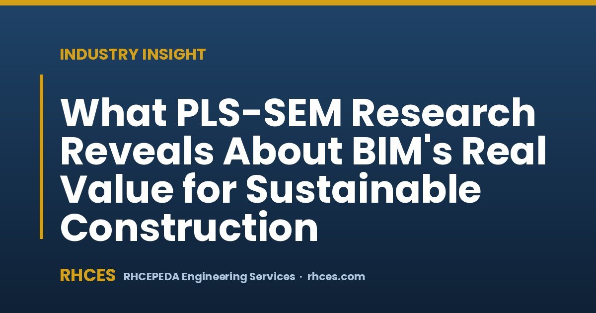 What PLS-SEM Research Reveals About BIM's Real Value for Sustainable Construction
