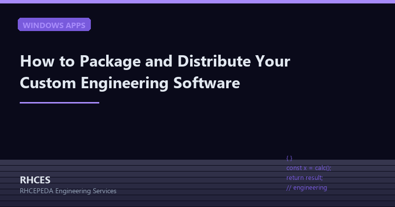 package-distribute-custom-engineering-software