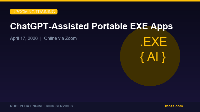 ChatGPT-Assisted Portable EXE Apps