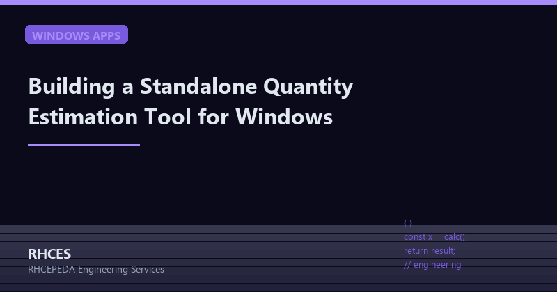 standalone-quantity-estimation-tool-windows