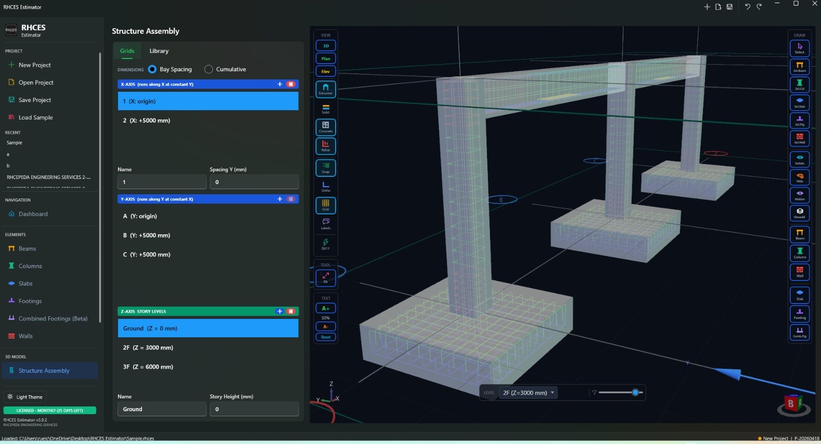 RHCES Estimator material take-off