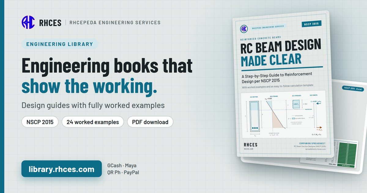 RHCES Engineering Library: engineering e-books with fully worked examples, starting with RC Beam Design Made Clear