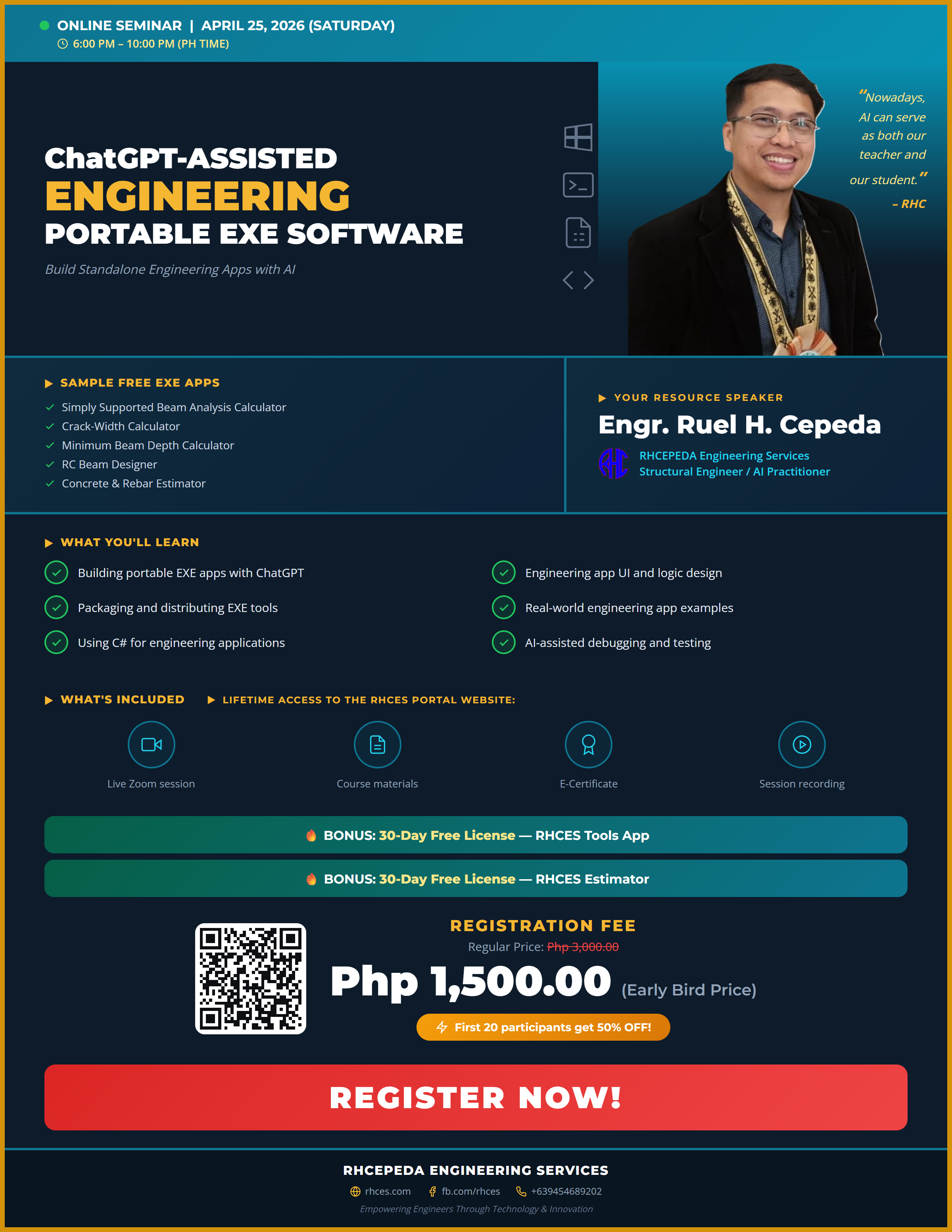 ChatGPT-Assisted Engineering Portable EXE Software Poster