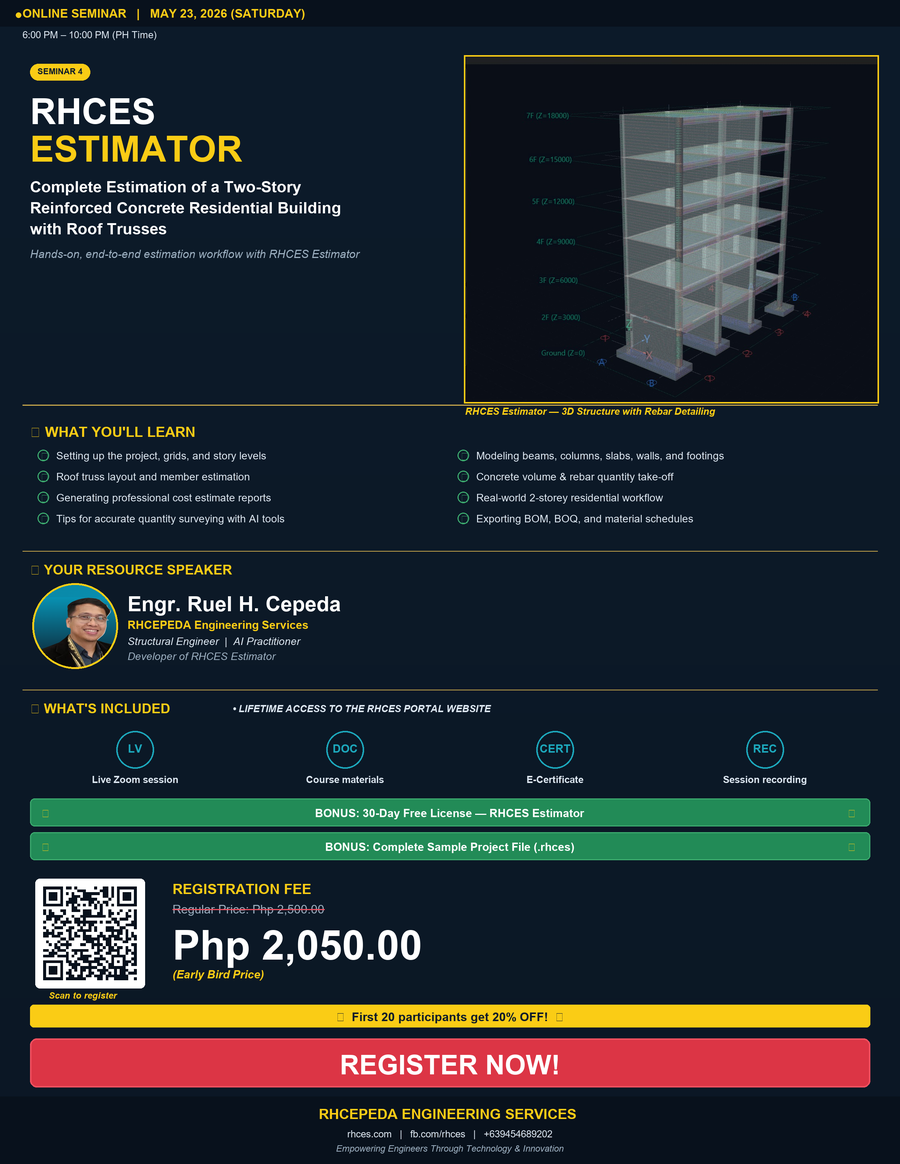 RHCES Estimator: Two-Story RC Residential Building